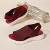 Novas Sandálias Romanas de Comércio Exterior para Mulheres, Moda Tendência 2025, Respiráveis, Sola Macia, Sapatos Casuais de Praia para Mulheres para o Verão, Transfronteiriços