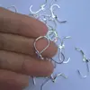 Pendientes Populares Transfronterizos, Clips para Orejas Redondos Lisos Simples con Grabado 925, Clips para Orejas de Cobre Estilo Francés, Joyería Hecha a Mano para DIY