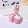 Llavero Minimalista Dulce Fresco de Audífonos 3D Colgante para Mochila de Estudiante Estilo Fresco Creativo Decoración de Mochila Regalo para Mejor Amigo