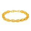 Pulsera de lujo de imitación de cuentas esmeriladas oro arena para amantes moda imitación 3D oro duro arroz coche flor cuentas oliva pulsera