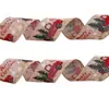 Cinta Estampada Navideña de 2m Adornos para Árbol de Navidad Accesorios Decoración Navideña Cinta de Coche Colorida Serpentinas