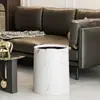 Cubo de Basura de Mármol con un Toque de Lujo Ligero de Alta Gama, Adecuado para Hoteles y Uso Doméstico, Gran Capacidad, para Dormitorio, Sala de Estar y Baño