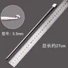Venta Directa de Fábrica Gancho de Crochet de Mango Largo de Óxido de Aluminio 27cm Herramienta de Crochet para Tejer en Casa Colorido Metal Gancho de Crochet de Alta Calidad