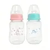 Atacado do fabricante 150ML boca padrão anti-queda anticólica compatível com bomba tira-leite mamadeira para bebê recém-nascido PP mamadeira curva