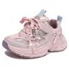 Zapatos Deportivos Ligeros para Niñas 2026 Nuevo Estilo Niños Versión Coreana Suela Gruesa Zapatos Papá Niña Suela Suave Antideslizantes Zapatos para Correr Modernos