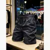Shorts Fitness Masculino de Secagem Rápida Estilo Americano Calça de Corte Inclinado Corrida Esportes Casuais Bermudas Masculinas de Verão