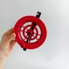 Rueda para Cometa, Rueda para Línea, Accesorios para Volar al por Mayor, Rueda de Cristal de Gama Alta, Rueda Roja Pequeña, Tablero para Línea, Colección de Cañas de Pescar de Dibujos Animados