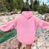 Comercio Exterior Transfronterizo Amazon Sudadera para Mujer Color Sólido Manga Caída con Capucha Fabricante Venta al por Mayor XS a 3XL Stock Disponible