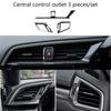 Civic de dez gerações Controle Central Direito Ar Condicionado Saída de Ar Decorativo Sticking Frame Três Compartimentos Hatchback Suprimentos Interiores Reequipamento Transfronteiriço