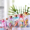 Mini Garrafa Pequena Garrafa de Vidro para Desejos Garrafa Vazia Garrafa de Coleção de Viagem Garrafa de Desejos com Rolha Garrafa para DIY Tira de Papel de Lixa de Deserto