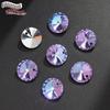 Cuentas de Cristal de Vidrio Perforadas con Forma de Satélite, Súper Brillantes y de Colores, con Agujeros para Colgar para Collares, Pulseras y Colgantes de Joyería Hechos a Mano para Bricolaje