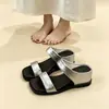 Nuevo Estilo Caliente Celebridad de Internet Tacón Oculto Sandalias Versátiles Cómodas Sandalias de Cuña Francesas Para Exteriores Verano 2026