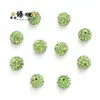 Venda Quente Transfronteiriça Broca de Bola com Furo Reto de 10mm Bola de Bayberry Contas Shambhala Acessórios de Cabelo DIY Acessórios para Pulseira Várias Cores