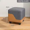 Banqueta pequena para casa sala de estar mesa de centro banqueta de sofá luxo leve madeira maciça banquinho pequeno confortável para sentar por muito tempo banquinho baixo banqueta resistente para trocar de sapatos