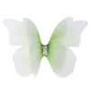 Oushu Nuevo Tul de doble capa degradado de 5 cm Mariposa colorida Accesorios para el cabello DIY hechos a mano Materiales decorativos Flores para zapatos
