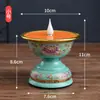 Lámpara Electrónica LED Recargable Budista, Lámpara de Mantequilla Estilo Tíbet, Lámpara Doméstica para Ofrenda a Buda, Lámpara de Larga Duración, Lámpara de Vela Eléctrica