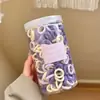 Gomas para el Cabello Estilo Coreano en Lata, 400 Piezas, Anillos de Toalla Plegados de Colores Graduados, Bandas para el Cabello Lisas de Colores Caramelo para Niñas