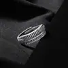 Anillo Ábaco para Hombres y Mujeres, Diseño Estilo Ins, Anillo para Dedo Índice Retro Étnico, Anillo Abierto de Moda con Moneda de Cobre, Anillo de Moneda de Cobre