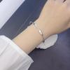 Pulsera Anillo de Mobius de Plata de Ley 925 para Mujer, Pulsera de Lujo Ligero de Verano, Diseño de Nicho Ins, Pulsera de Estilo Minimalista, Versátil
