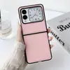 Capa para Celular Dobrável Huawei Glory Nova com Anel de Desenho Animado, Couro Criativo, Tela Dobrável, Capa Protetora Rígida