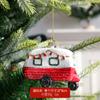 Qingdi Natal transfronteiriço pintado especial forma bola pingente plástico pequenos enfeites saco de presente de Natal guirlanda de carro decorações