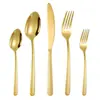 Ventas Directas de Fábrica Retro Acero Inoxidable 430 Martillado Vajilla Cuchillo, Tenedor y Cuchara de Hotel de Gama Alta Juego de Cinco Piezas Vajilla para Restaurante Occidental