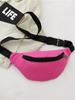 Riñonera Lisa de Color al por Mayor, Bolso de Pecho de Nailon Ligero y Resistente al Desgaste, Bolso para Teléfono de Deportes al Aire Libre para Hombres y Mujeres, Viajes de Ocio