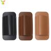 Funda de cuero horizontal doble para cuchillos, bolsa de almacenamiento para cuchillos de camping al aire libre, funda portátil para cuchillos de fruta, funda plegable para cuchillos