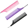 Peine para colorear cabello permanente en stock transfronterizo, peine con cola puntiaguda de acero inoxidable, peine para el cabello antideslizante de alta temperatura, peine de cola puntiaguda
