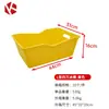 Caja de Cerveza de Plástico Cuadrada en Forma de L para Bar Contenedor de Cerveza de Gran Capacidad Cubeta de Hielo de Plástico con Doble Asa Cubeta de Hielo para Champagne Cesta de Vino Cesta de Vino