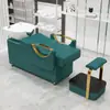 Cama de Shampoo para Barbearia Cama de Lavar Semi-Reclinável Salão de Beleza Salão de Beleza Salão de Beleza Celebridade da Internet Fabricante de Cama de Salão Venda Direta