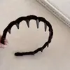 Outono e Inverno Novo Headband de Coroa Alta Versátil Moda High-End Personalidade Headband de Cor Sólida Acessório de Cabelo Largo Retro Francês