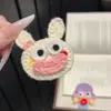 Parche de Flequillo de Gatito Negro Lindo Herramienta Mágica para Ordenar el Cabello para Mujeres, Elegante Pinza para el Cabello Sin Marcas de Gato Kt con Cinta Mágica