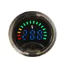 Mini Medidor Digital Redondo de Voltaje y Potencia para Batería de Plomo-Ácido y Litio Medidor de Voltaje CC 8-100V Universal para Dos o Tres Cables