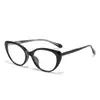 Gafas de Celebridad de Internet Personalizadas Sin Maquillaje Ins Anti-Luz Azul para Miopía para Hombres y Mujeres 87009 Retro Europeo y Americano Ojo de Gato Montura Negra Lentes Planos