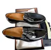 Zapatos de Piel de Lujo para Hombre Punta de Perla de Borde Abierto Piel de Vaca de Primera Capa Británicos Formales de Negocios con Cordones Completamente Hechos a Mano por Dentro y por Fuera Piel de Vaca
