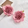 Pintura a Óleo Simulada Cabeça de Flor de Peônia Peônia Flor Falsa Flor de Seda Decoração DIY Roupas para Casa Acessórios de Cabelo Acessórios de Decoração de Casamento