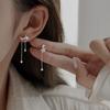 Nova Lua Estrela Borla Orelha Stud Ear Drop Brincos Modernos Outono e Inverno Nicho Simples All-match Brincos