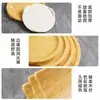 Plato para Olla Caliente de Melamina Comercial Sukiyaki Rectangular Plato para Carne Plato para Buffet Barbacoa Japonesa y Plato de Madera con Grano de Madera para Carne
