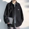 Estilo de Hong Kong Simple Casual Perezoso Versátil Retro Hip-Hop Moda de Calle de Alta Gama Tendencia Otoño para Hombre Cárdigan de Manga Larga