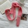 Dopamina Ins Estilo Plush Cor Sólida Lã Fina Cachecol Atmosfera Cachecol Feminino Decorativo All-match Cachecol de Malha
