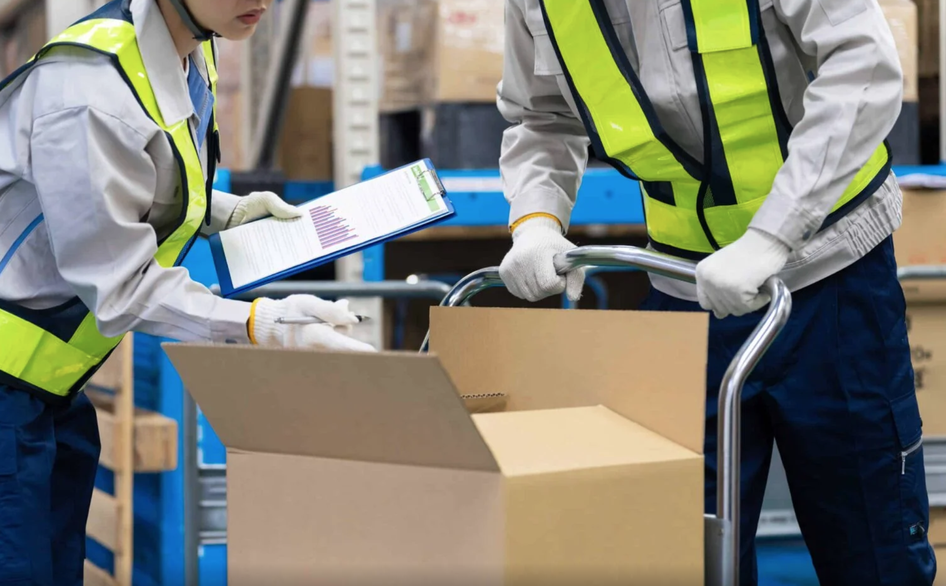 Profissionais realizam controle de qualidade de produtos durante o processo de criação de marca própria na China