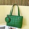 Chegada Nova 2025 Bolsa Feminina Grande Capacidade Bordada Xadrez Bolsa Feminina Bolsa Tote Versátil Bolsa de Mão Fashion Casual