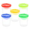 Lavapinceles de Pintura de Arte Nuevo Transfronterizo Multifuncional Antifugas Taza para Mezclar Colores Portátil para Niños Taza Lavapinceles Acrílico Gouache