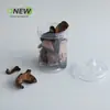 Bote Transparente para Alimentos de 600 ml con Tapa de Aluminio Tapa de Perla Frutos Secos Snacks Pepinillos Fruta Confitada Frasco Sellado Botella de Boca Ancha para Mascotas