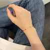 Colar de Contas de Cristal Cor Nova Corrente para Clavícula Feminina Design de Nicho de Verão Gargantilha Simples M102