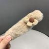 Horquilla de flor de otoño e invierno para mujer, pinza de pico de pato grande en la parte posterior de la cabeza, nuevo clip para media coleta 2024, pinza de un carácter, tocado