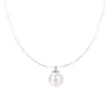 Collar de Perlas Lágrimas de Sirena de Plata de Ley S999 para Mujer, Lujo Ligero, Diseño Simple de Nicho, Colgante, Cadena de Clavícula de Alta Calidad