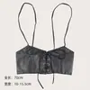 Moda Europeia e Americana Feminina Cinto de Suspensório de Couro com Faixa Elástica para Combinar com Camisa Feminina Cinto Decorativo Venda por Atacado