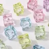 Cubos de Hielo Simulados Transparentes de Acrílico, Cuentas Sueltas No Porosas, Accesorios Colgantes Hechos a Mano para Bolsos DIY, Accesorios para Cadena de Teléfono Móvil